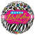 Birthday Leopard Zebra Patterns 18″ Balloon