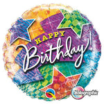 Birthday Lightning Bolt & Stars 18″ Balloon