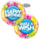 Birthday Make A Wish Stars 18" Foil