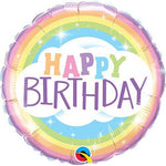 Birthday Pastel Rainbow 18″ Balloon