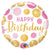 Birthday Pink & Gold Dots 18″ Balloon