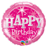 Birthday Pink Sparkle 18″ Balloon