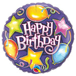 Birthday Stars & Balloons 18″ Balloon