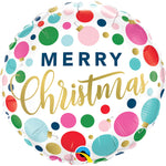 Christmas Dots & Ornaments 18″ Balloon
