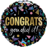 Congrats You Did It Metallic 18″ Balloon