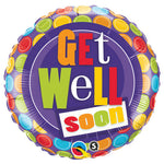 Get Well Dot Patterns 18″ Balloon