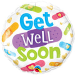 Get Well Soon Bandages 18″ Balloon