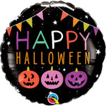 Halloween Pumpkins & Banners 18″ Balloon