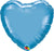 Heart - Chrome Blue 18″ Balloon