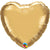 Heart - Chrome Gold 18″ Balloon