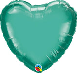 Heart - Chrome Green 18″ Balloon
