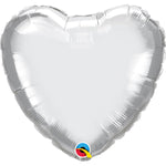 Heart - Chrome Silver 18″ Balloon