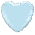 Heart - Pearl Light Blue 18″ Balloon
