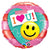 I (heart) U! Smile Face 18″ Balloon