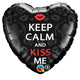 Keep Calm And Kiss Me 18" Foil