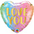 Love You Pastel Ombré & Hearts 18″ Balloon
