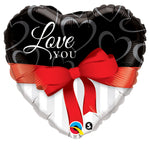 Love You Red Ribbon 18″ Balloon