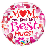 Mom-best Hugs! 18″ Balloon