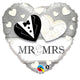 Mr. & Mrs. Wedding 18" Foil