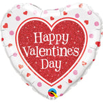 Valentine's Red Glitter Heart 18″ Balloon