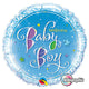 Welcome Baby Boy Stars 18" Foil