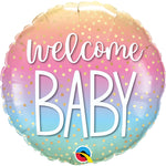Welcome Baby Confetti Dots 18″ Balloon