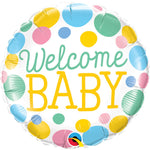 Welcome Baby Dots 18″ Balloon