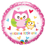 Welcome Little One Owls 18″ Balloon