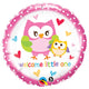 Welcome Little One Owls 18" Foil