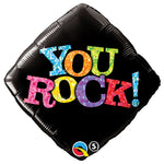 You Rock! - Black 18″ Balloon