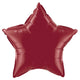 Star - Burgundy 20″ Balloon
