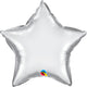 Star - Chrome Silver 20″ Balloon