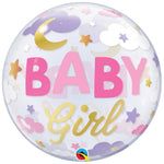 Baby Girl Sweet Dreams 22″ Bubble Balloon