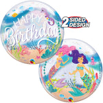 Mermaid Birthday Party 22″ Bubble Balloon