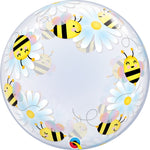 Sweet Bees & Daisies 24″ Bubble Balloon