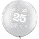 25-a-round - Silver 30″ Latex Balloons (2 count)