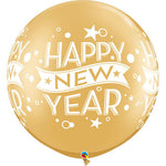 Gold New Year Confetti Dots 30″ Balloon