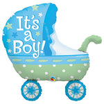 It's A Boy Baby Stroller 35″ Balloon