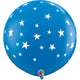Contempo Stars-a-round - Dark Blue 36″ Latex Balloons (2 count)