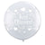 Just Married Hearts Wrap - Diamond Clear 36″ Latex Balloons (2 count)