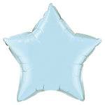 Pearl Light Blue Star 36″ Balloon