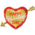 Valentine's Golden Arrow 39″ Balloon