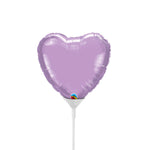 Mini Heart - Pearl Lavender (air-fill Only) 4″ Balloon