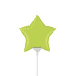 Mini Star - Lime Green (air-fill Only) 4″ Balloon