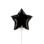 Mini Star - Onyx Black (air-fill Only) 4″ Balloon