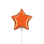 Mini Star - Orange (air-fill Only) 4″ Balloon