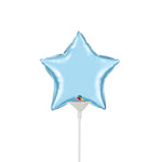 Mini Star - Pearl Light Blue (air-fill Only) 4″ Balloon