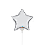 Mini Star - Silver (air-fill Only) 4″ Balloon