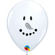 Smile Face Snowman 5″ Latex Balloons (10 count)