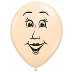 Woman's Face 5″ Latex Balloons (100 count)